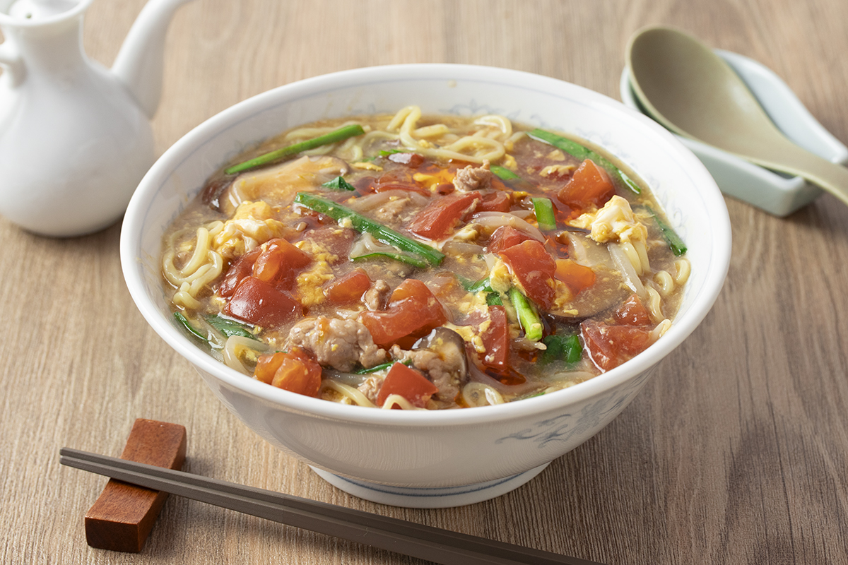 トマトの酸辣湯麺 | レシピ | ユウキ食品（YOUKI）